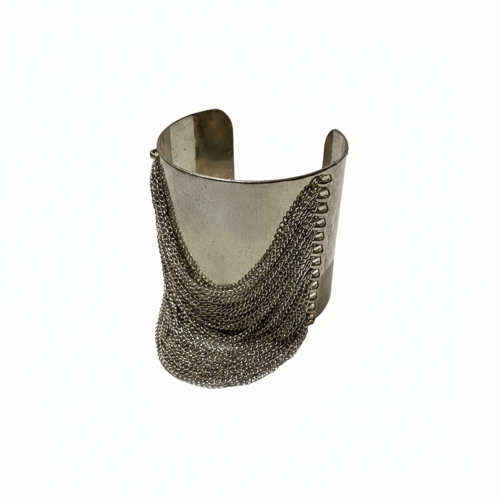 Metal and chain cuff