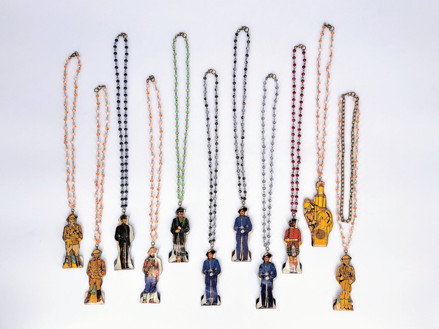 Vintage Tin necklaces