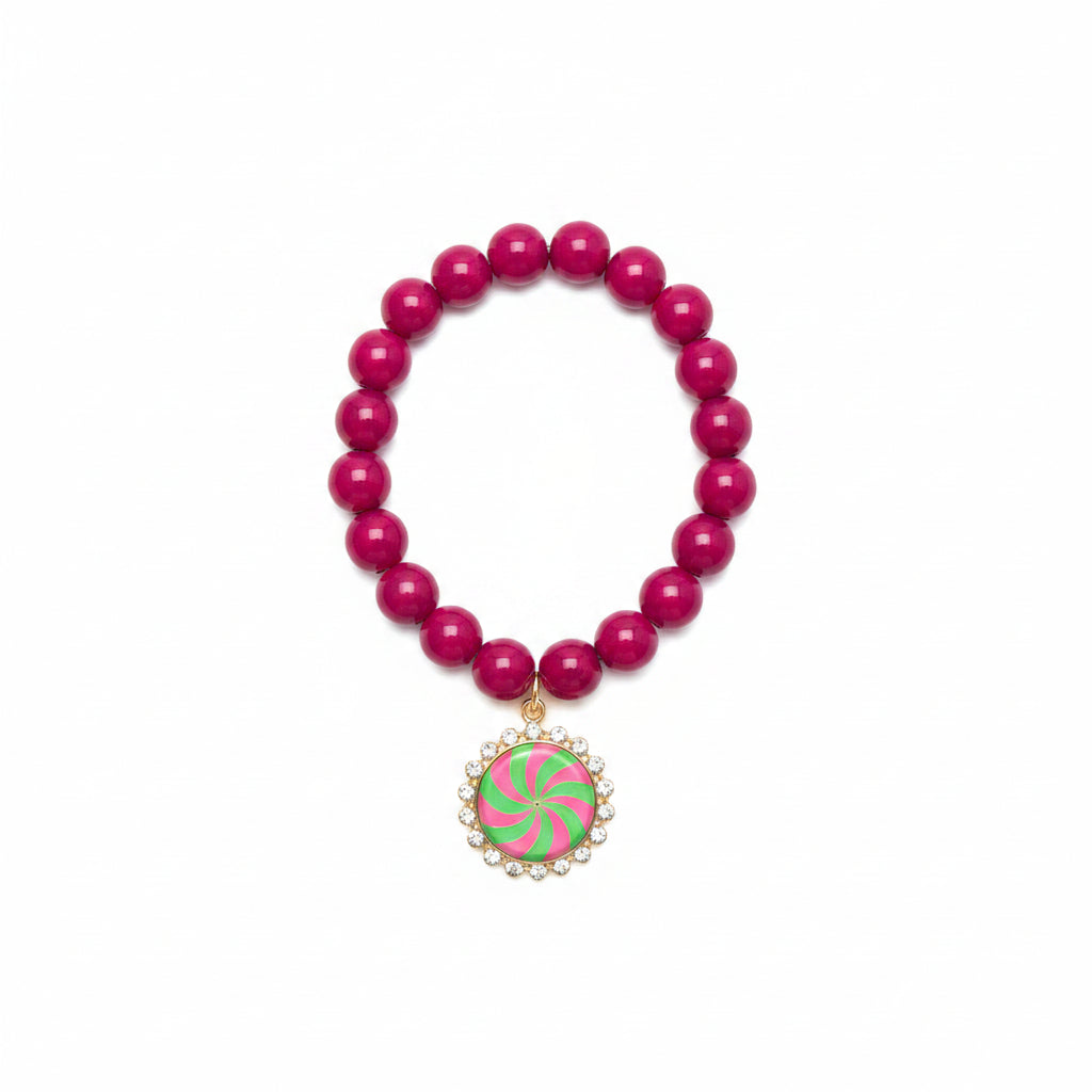 Party Peppermint Bezel bracelet-silver