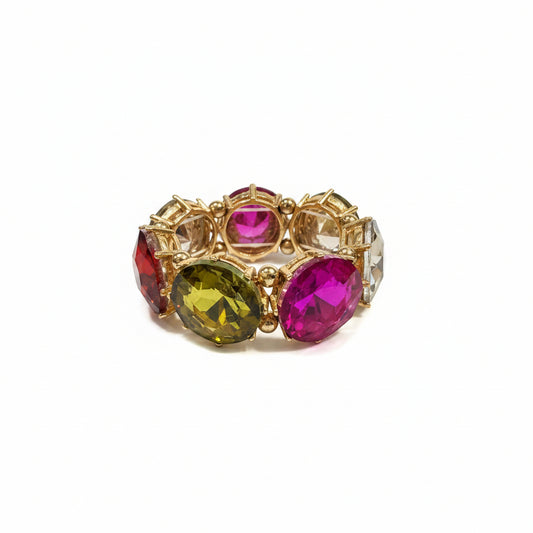 Statement Gem Stretch Bracelet
