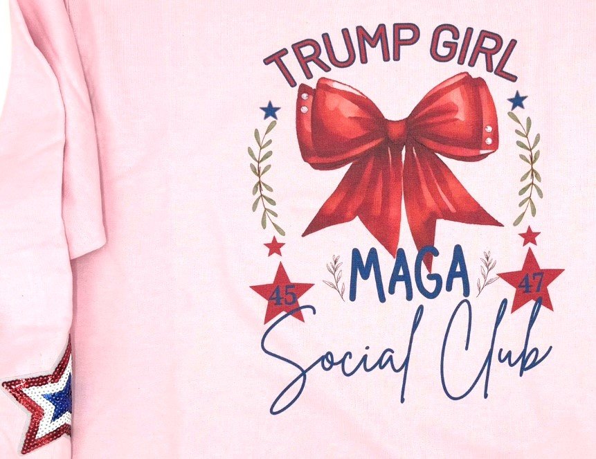 QG-Trump Girl sweatshirt pink