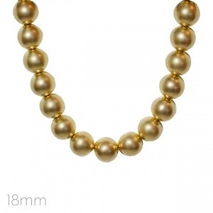 Muted Gold Ball Necklace