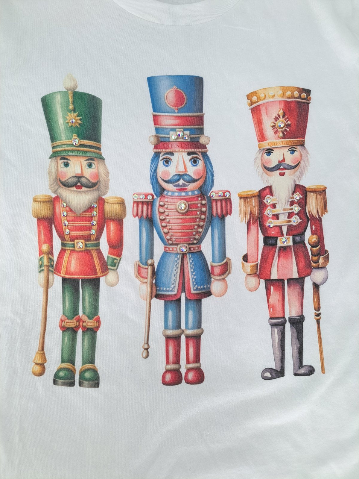 QG-Traditional Nutcracker on White Tshirt
