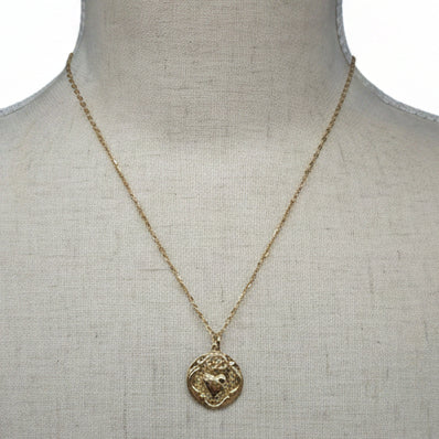 Solid Sacred Heart Necklace