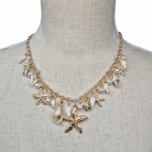 Starfish Pearl Multi Necklace
