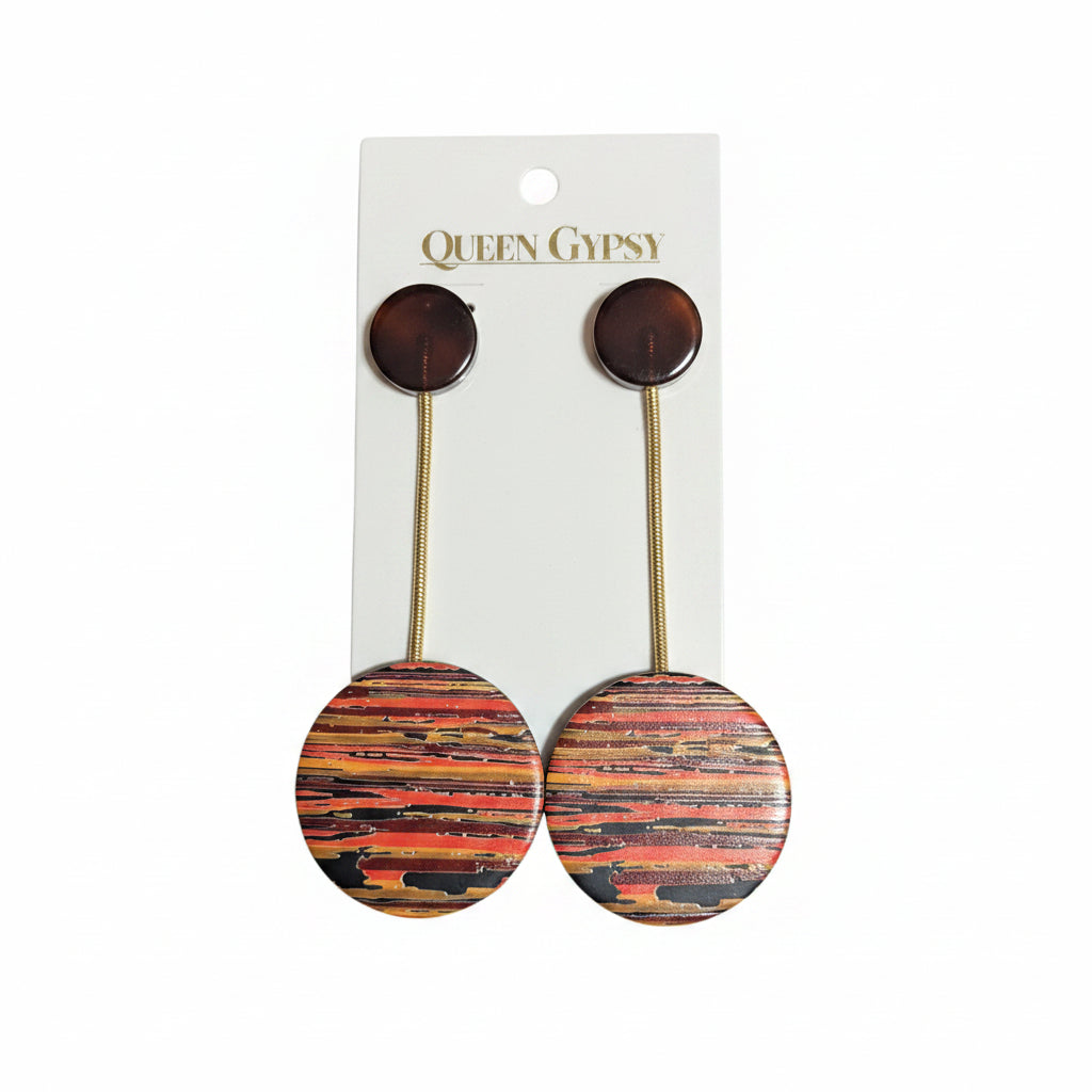 Seventies Sunset Drop Earrings