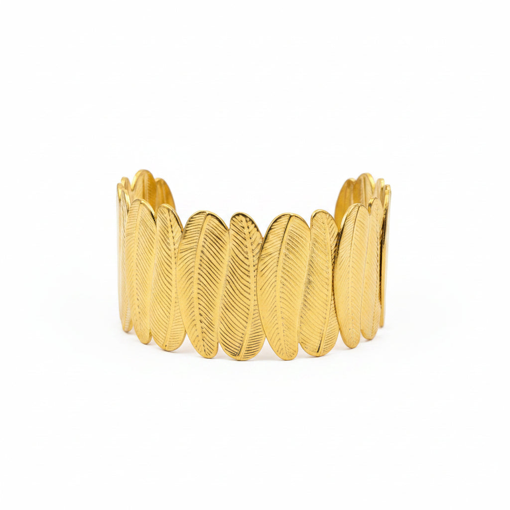 Golden Feather Cuff