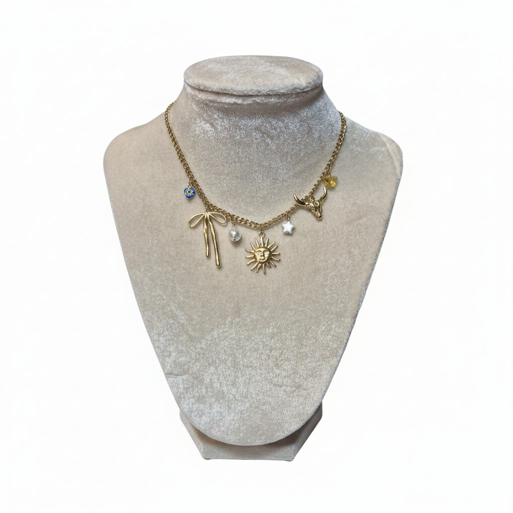 Celestial Charm Statement Necklace