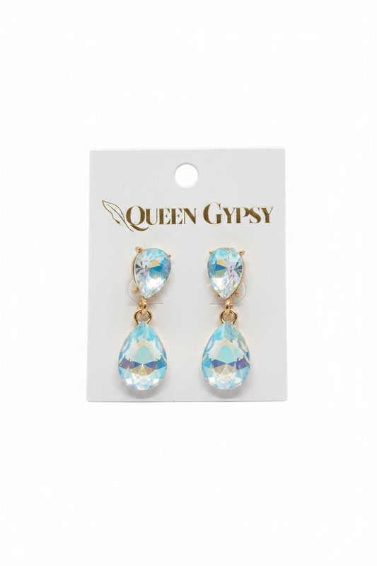 Glitz & Glam Teardrop Crystal Earring