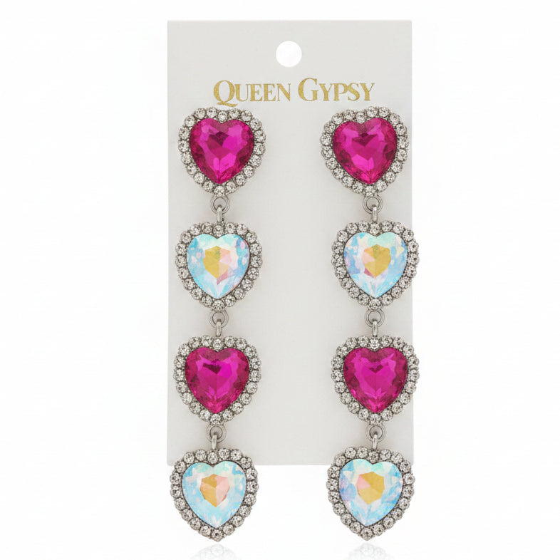 Sweetheart Sensation Mega Dangle Earrings