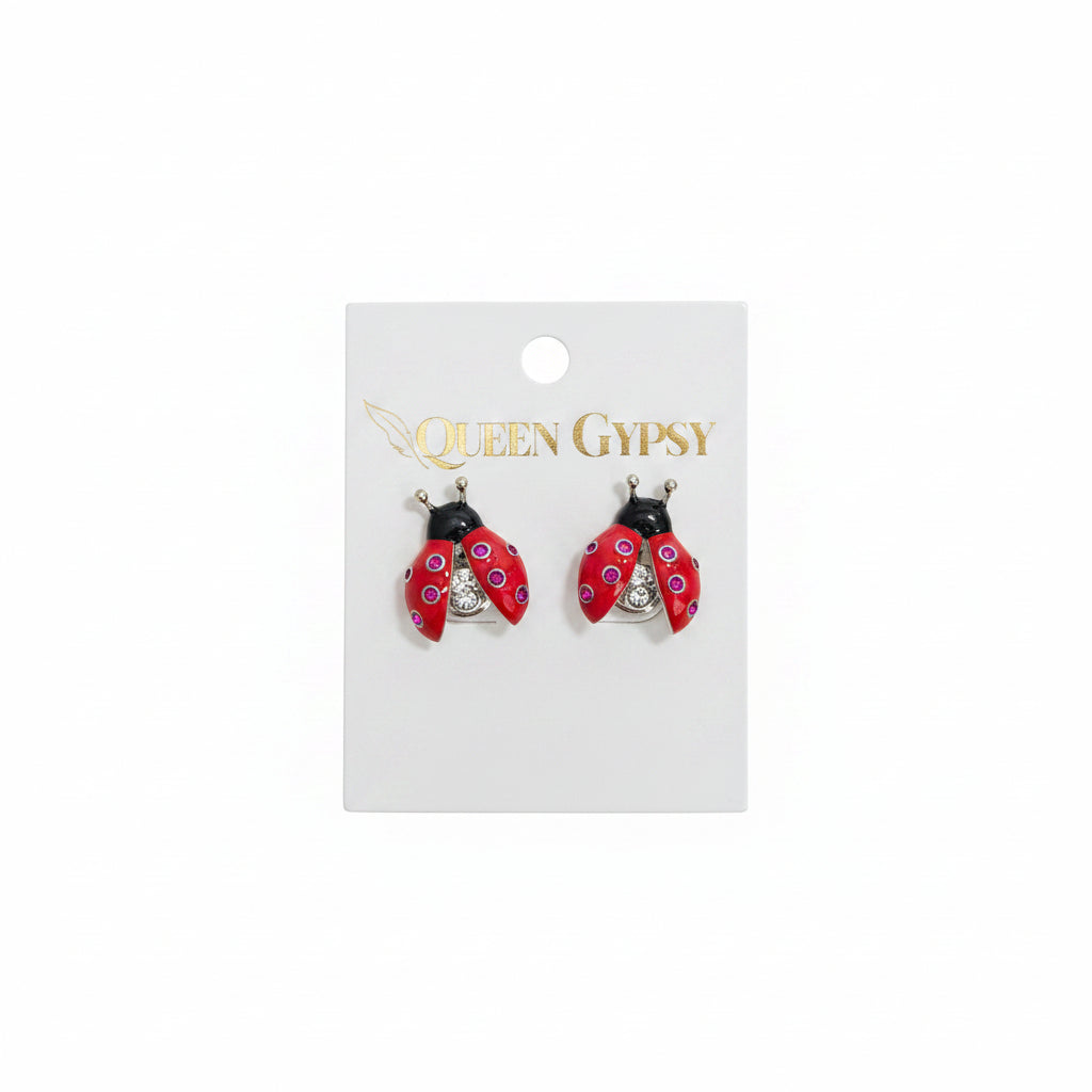 Ladybug Luck Enamel Studs