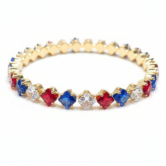Liberty Diamond-Cut Cuff Bracelet
