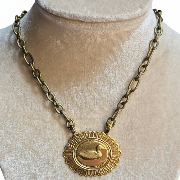 Duck Medallion Necklace