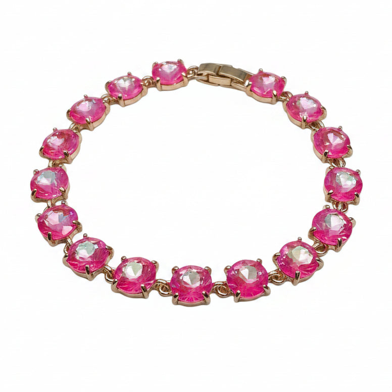 Hot Pink Clasp Closure Bracelet