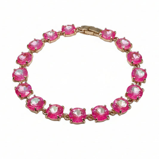 Hot Pink Clasp Closure Bracelet