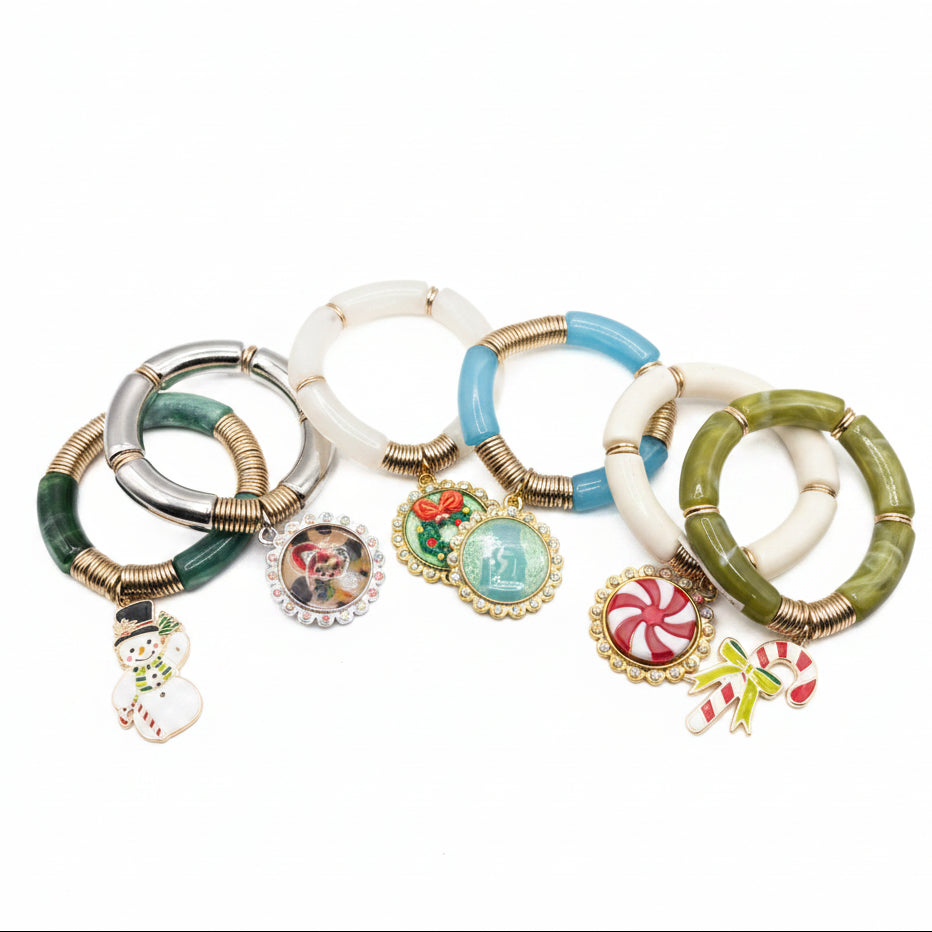 Acrylic Bracelet with Charm