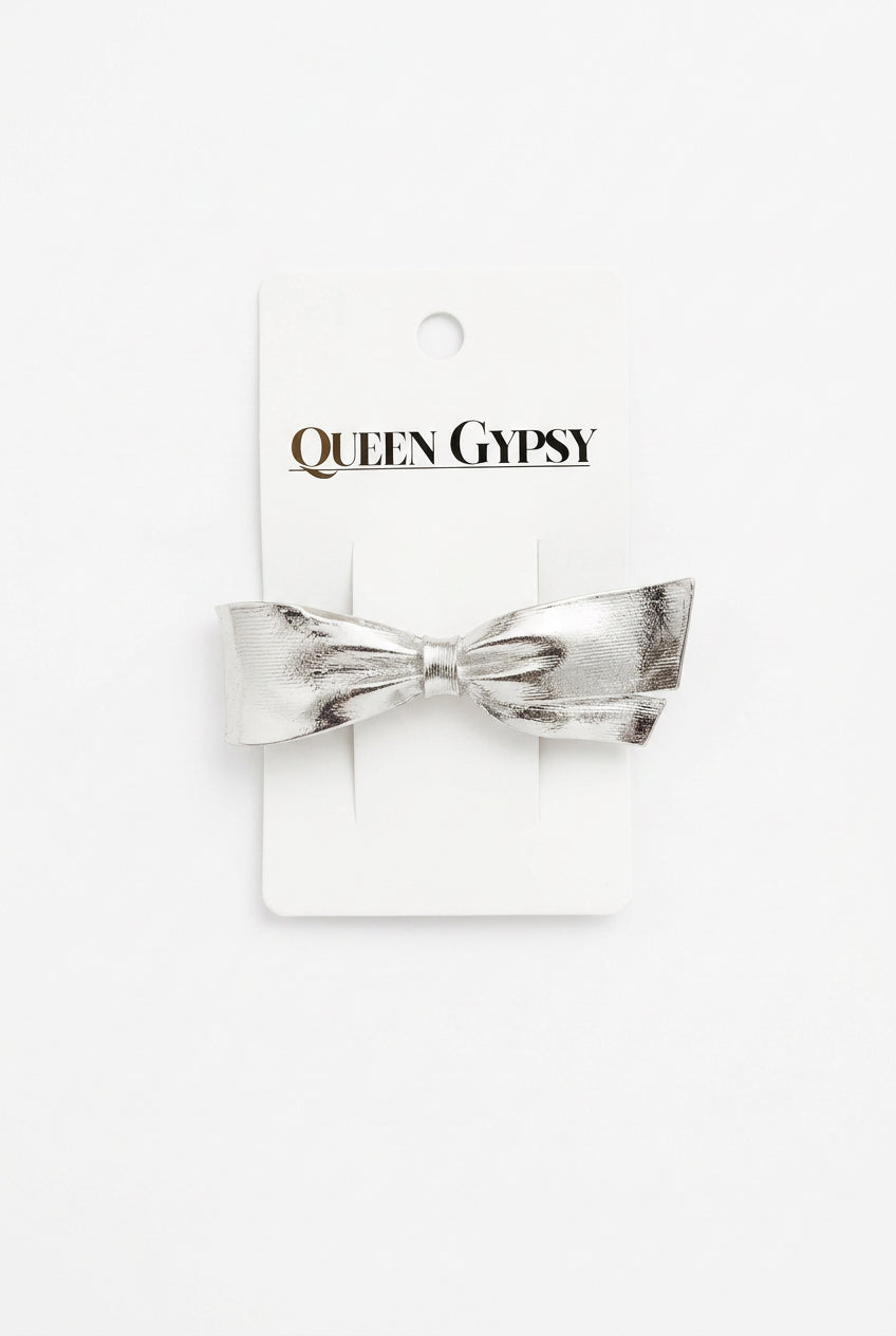 Metal Spring clip bow