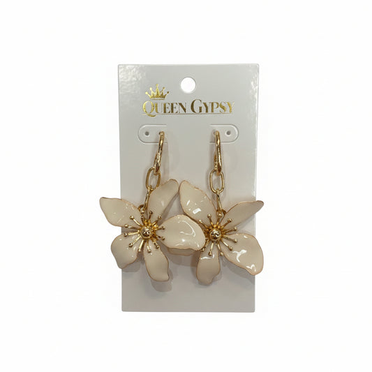 Lilly enamel dangle earrings