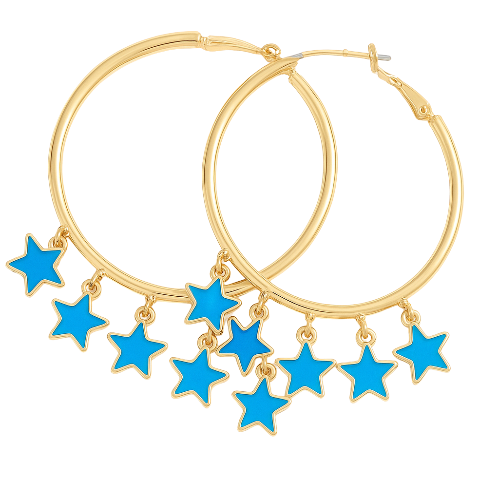 Tiny Star hoops
