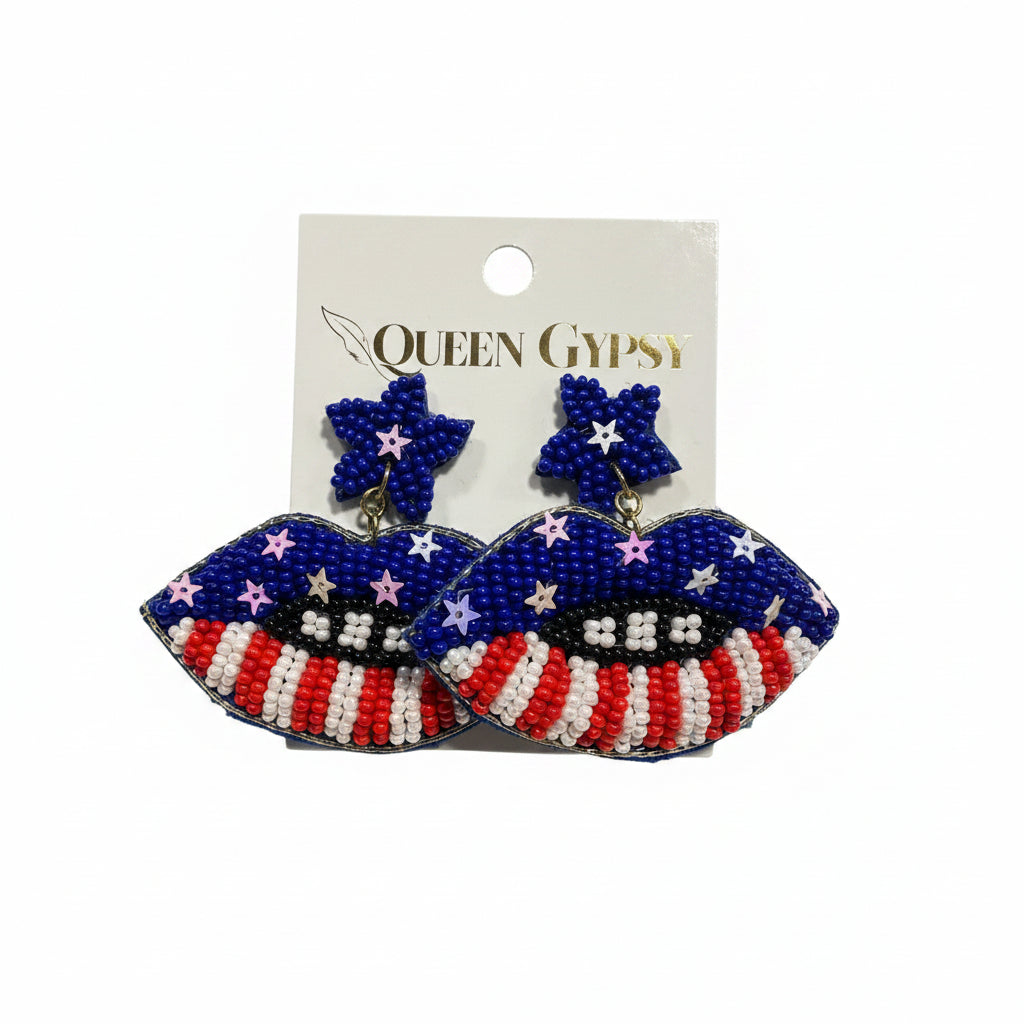 Star-Spangled Kiss Earrings