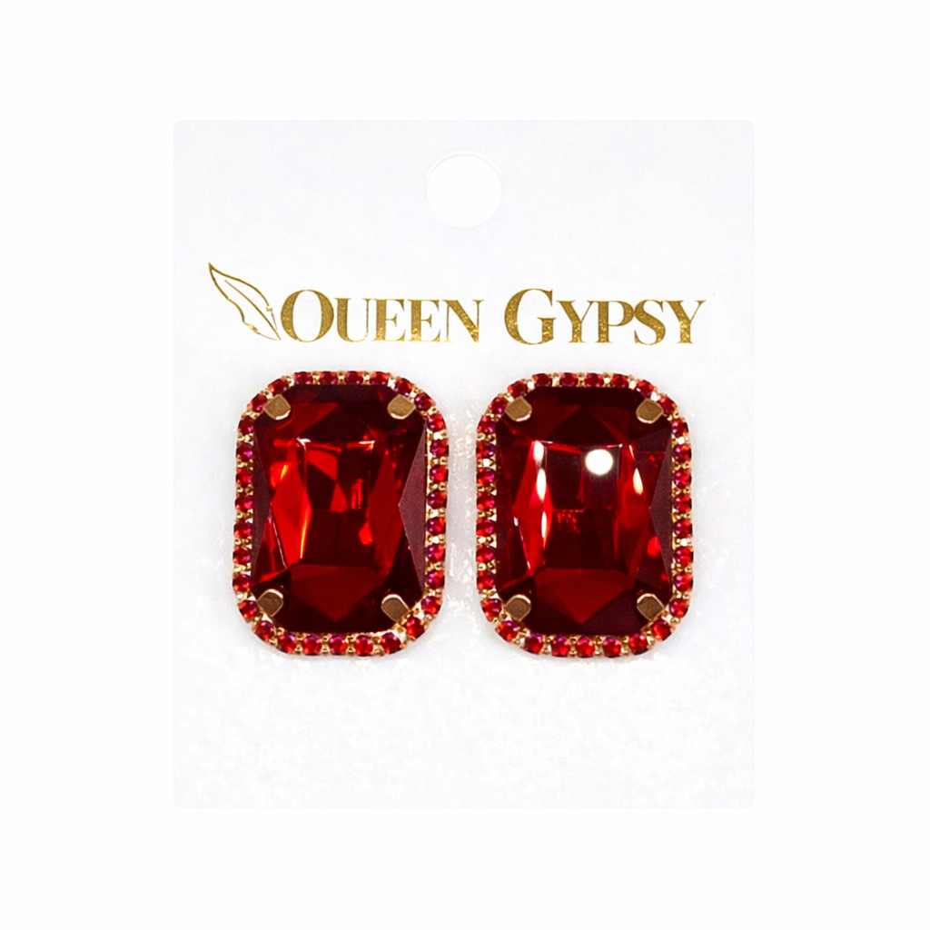 Large Rhinestone Post earring