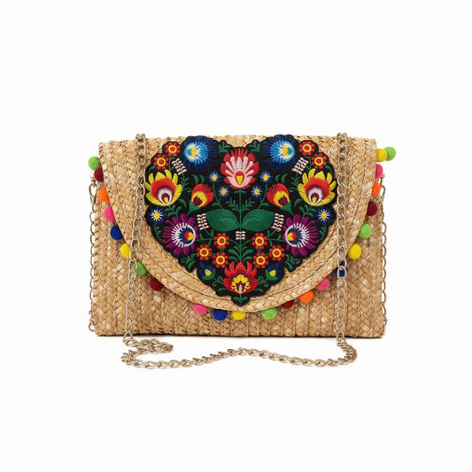 Summer Pom Clutch