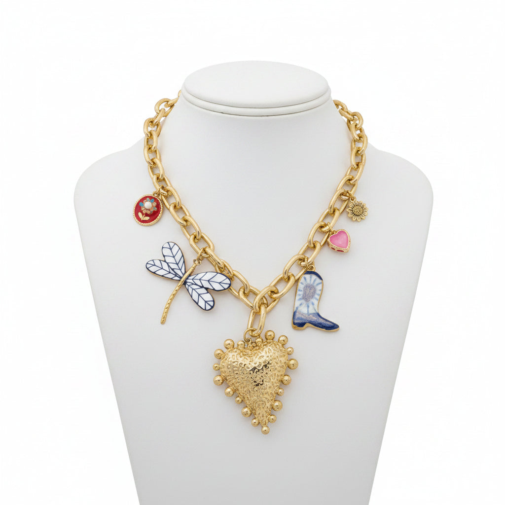 Lucky Wanderer Charm Necklace