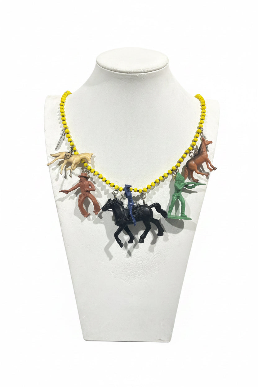 Vintage Cowboys & Indians long necklace