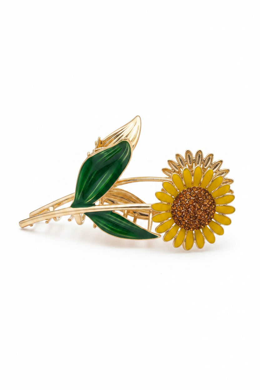 Lg Sunflower Hair claw