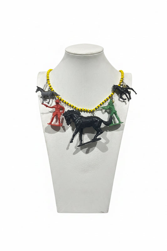 Vintage Cowboys & Indians long necklace
