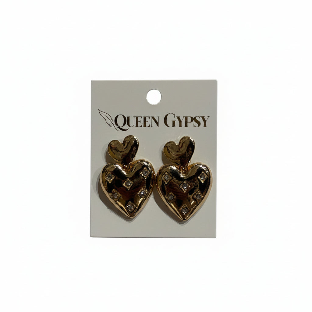 Cushion Heart earrings