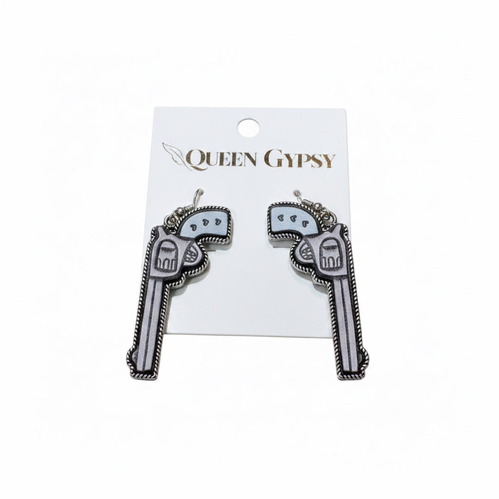 Sweetheart gunslinger earrings