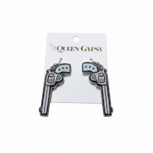 Sweetheart gunslinger earrings