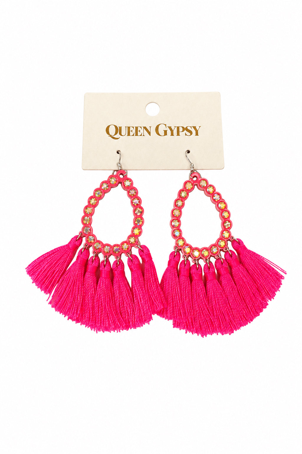 Teardrop Diamond Tassel Earring