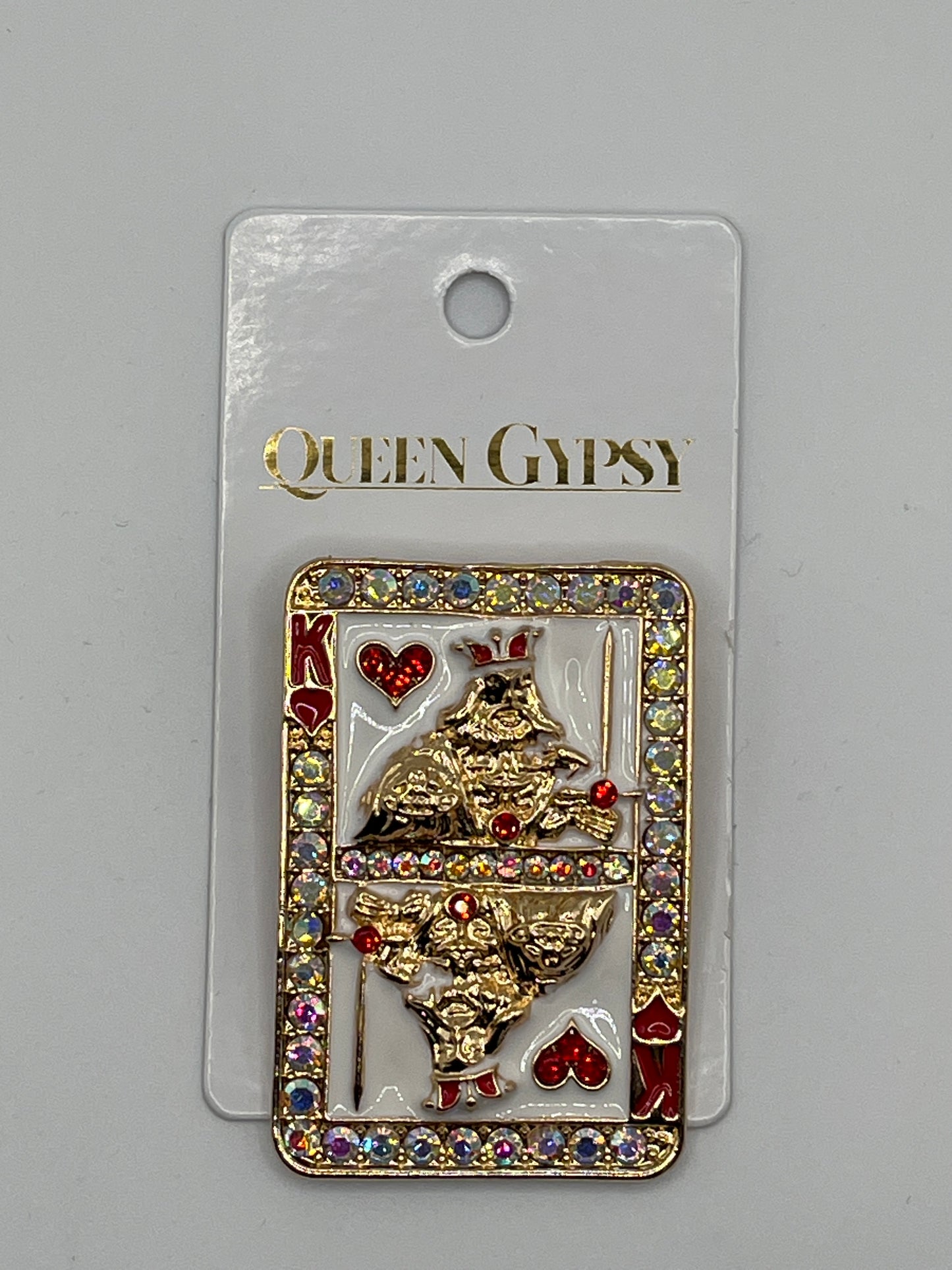 King of heart brooch