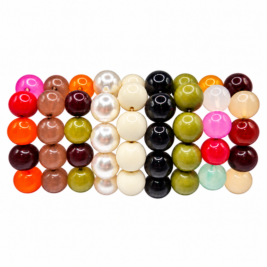 Bubblegum Bead Bracelets