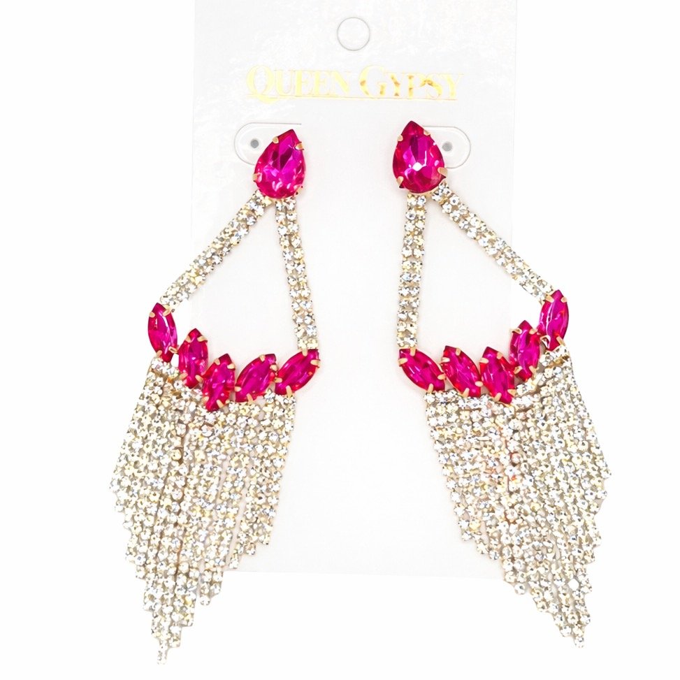 Marquis Crystal chandelier earrings