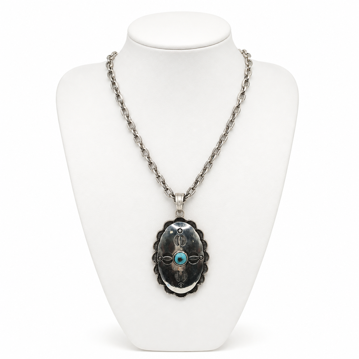 Western Oval with Turquoise