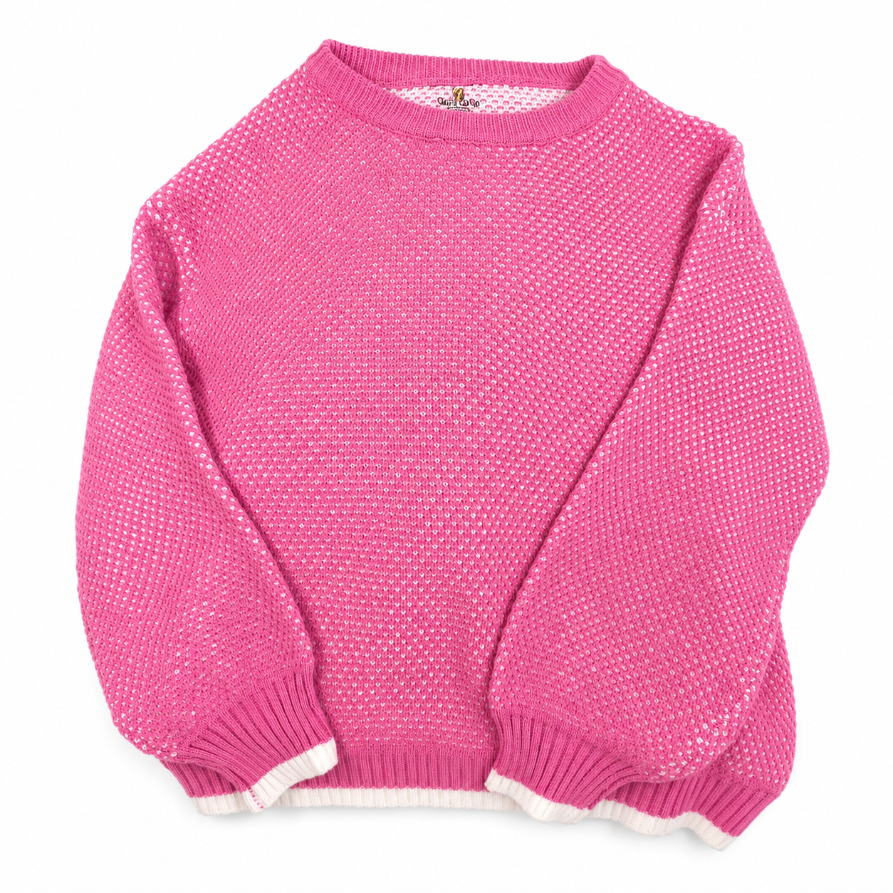Pretty In Pink Confetti Knit Sweater