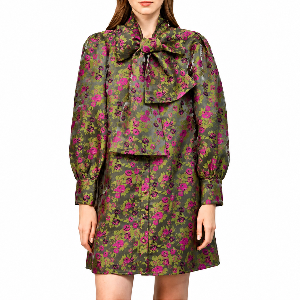 Garden Party Jacquard Dress