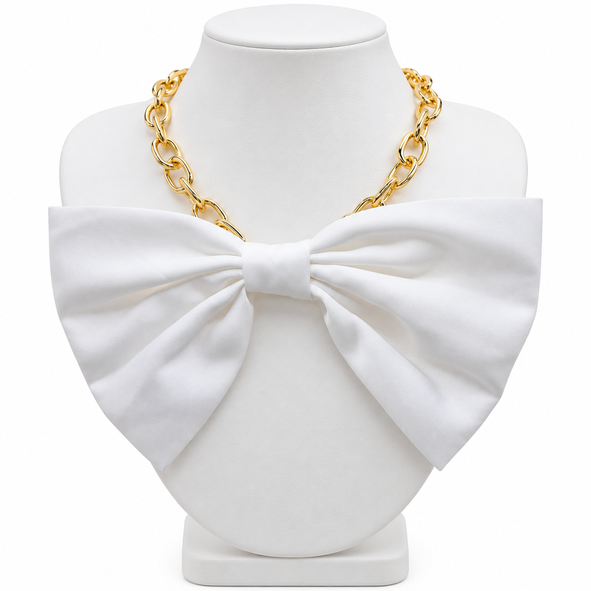 Silk & Sass Bow Statement Necklace