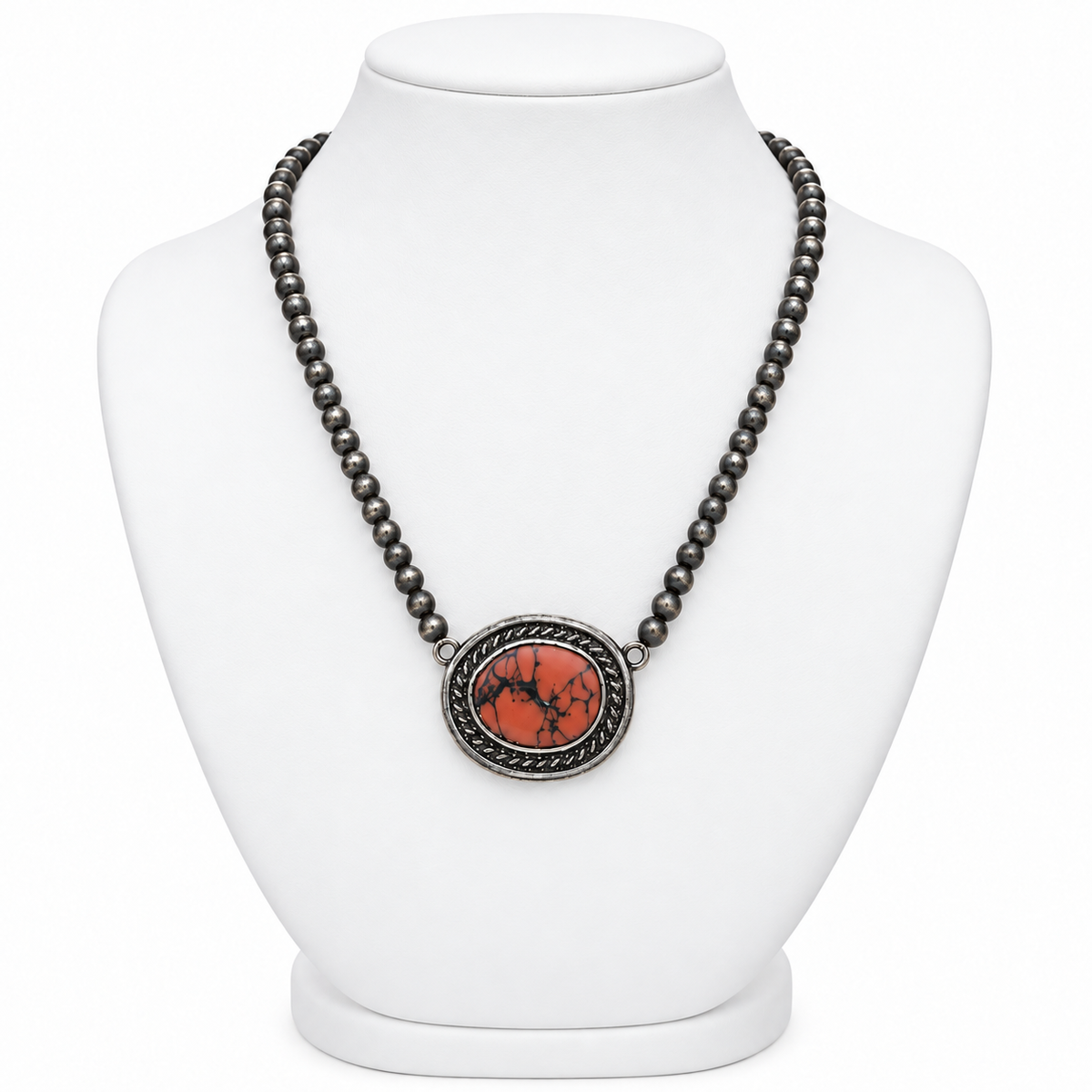 Desert Pearls & Stone Necklace