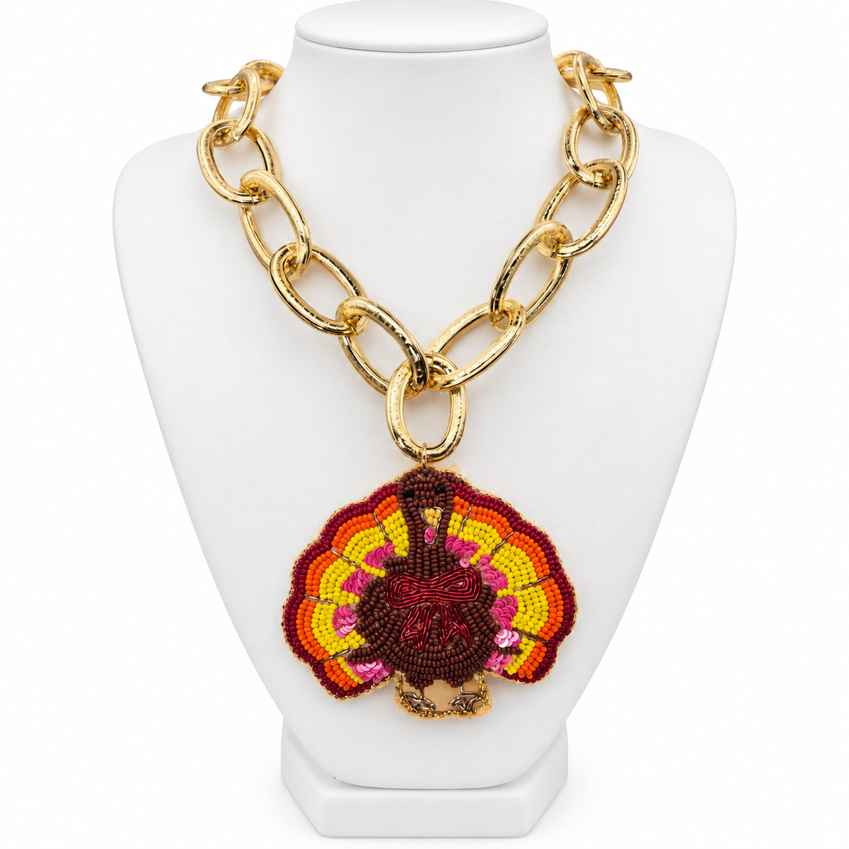 Velvet Turkey Chain Necklace
