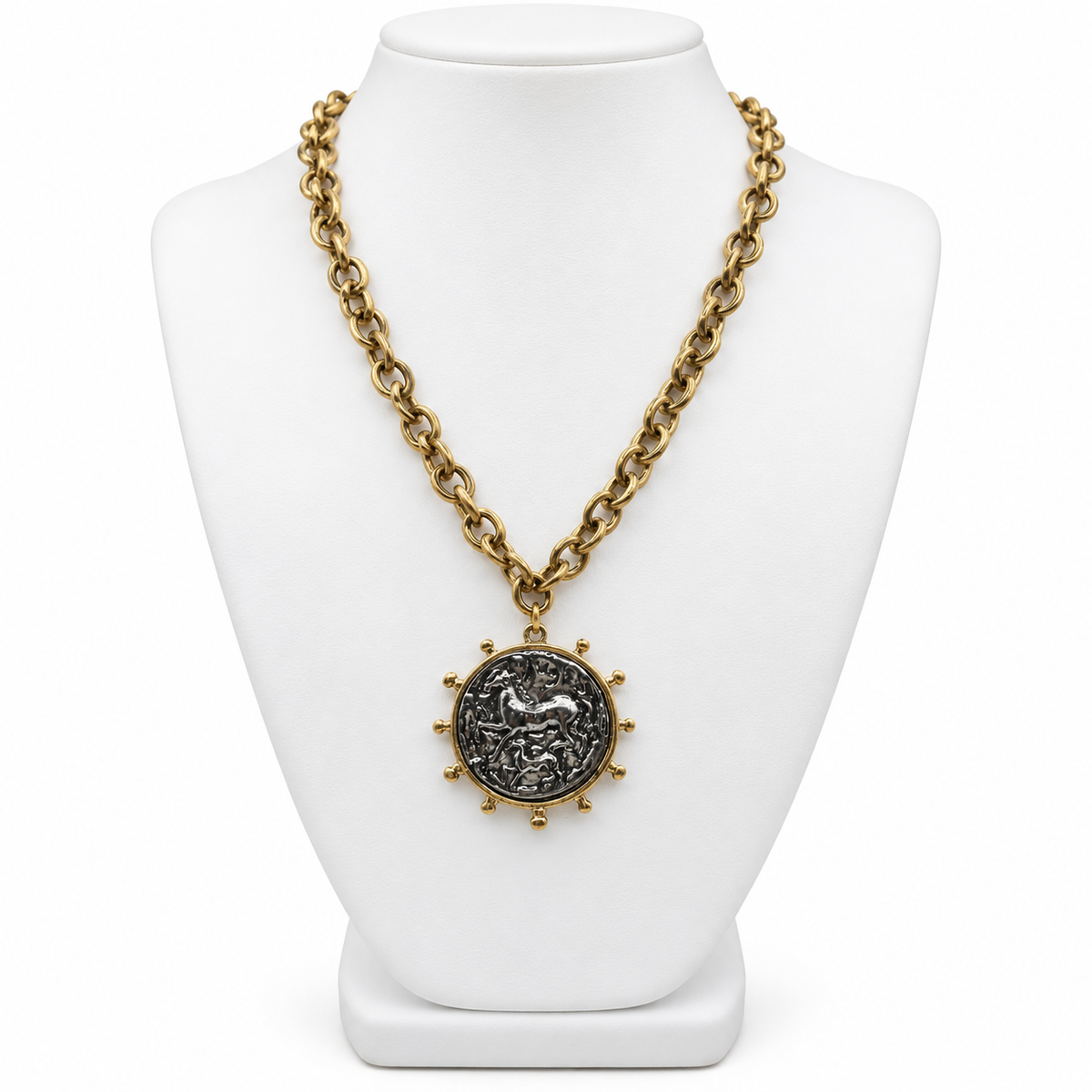 Gallop Coin Medallion Necklace