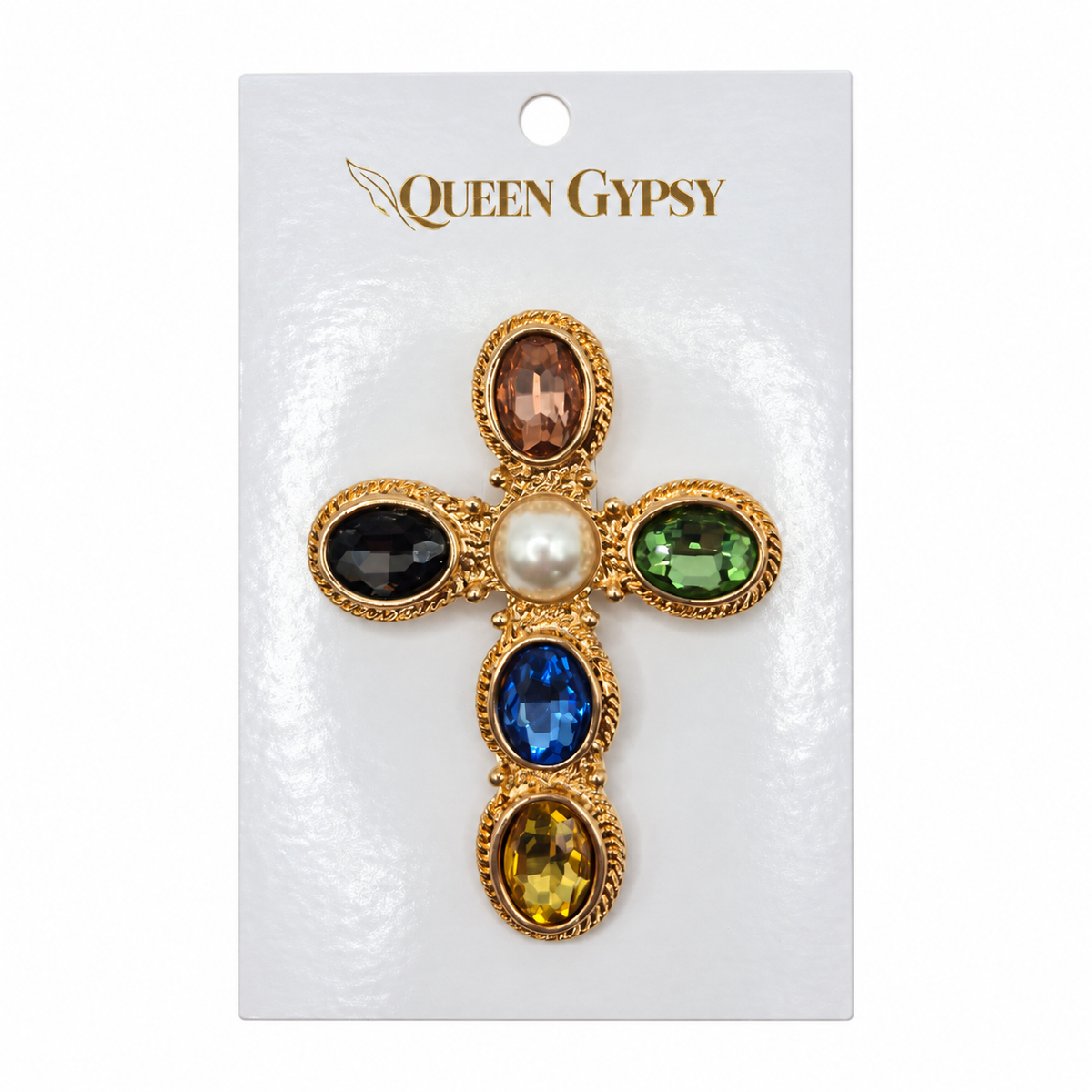 Blessed & Brilliant Cross Brooch