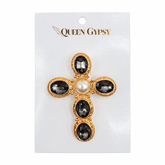 Blessed & Brilliant Cross Brooch