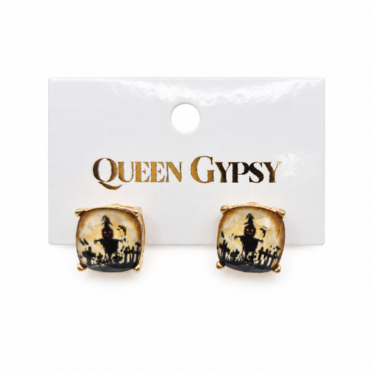 Moonlit Mischief Stud Earrings