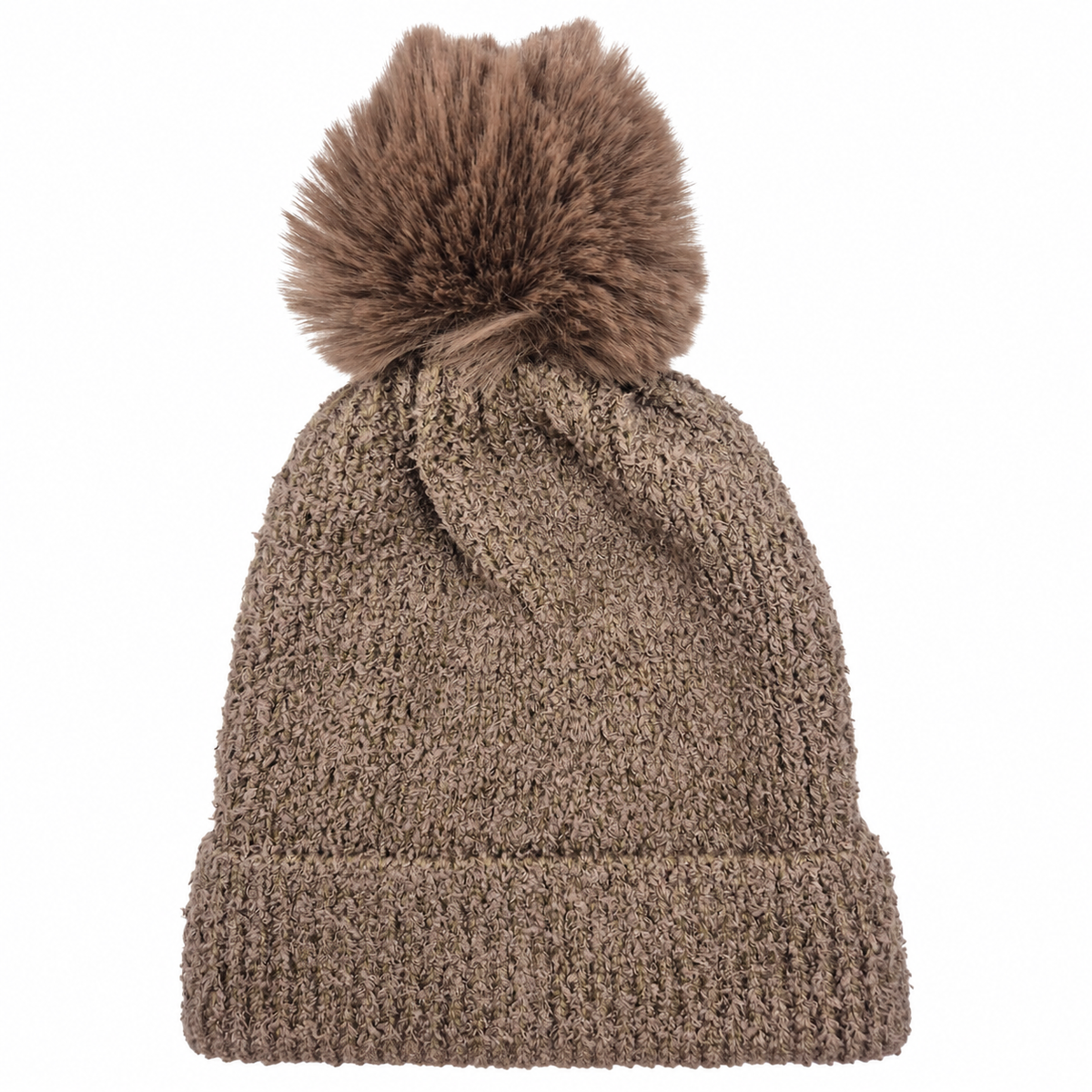 Mocha Mornings Pom Beanie