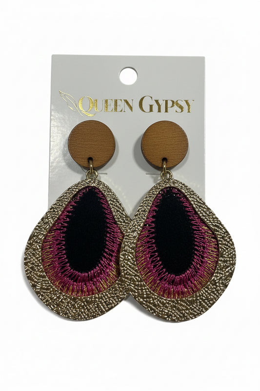 Celestial Peacock Drop Earrings