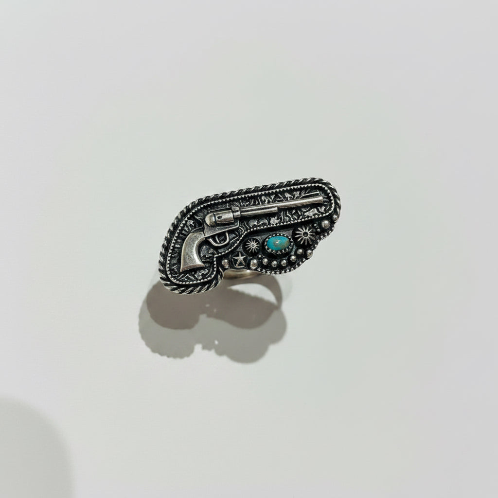 Western gunslinger ring